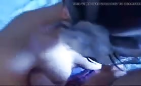 Mia moglie Denise ricoperta di sborra dopo il pompino