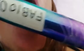Una bella vacca che gode per me con il suo dildo!! Fabio030